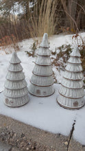 Load and play video in Gallery viewer, Trees- Textured White - set of 3
